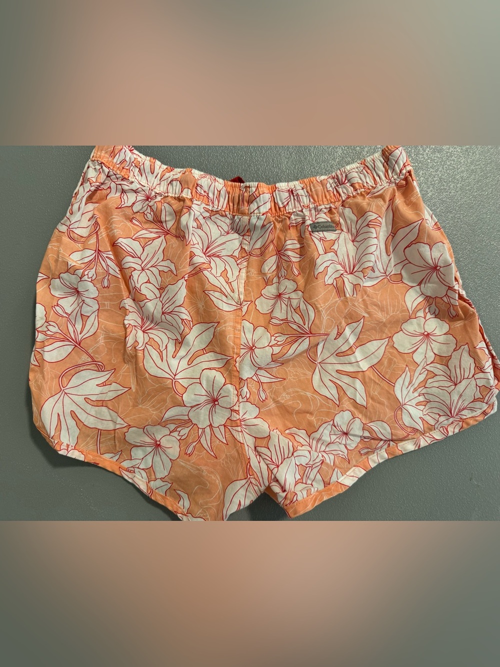 Columbia Floral 100% Cotton Athletic Hiking Shorts Small - Picture 3 of 9